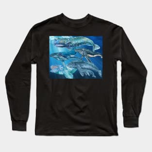 Whales Long Sleeve T-Shirt